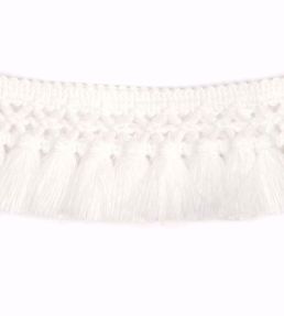 Teepee Fringe Trim by Christopher Farr Cloth Bianco
