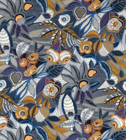 Tehuana Wallpaper by Casamance Marine/Ocre
