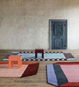 Layered Tekla Frame rug Mulberry Sky TKFRMB140200 Mulberry Sky
