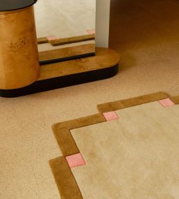 Layered Tekla Fregio rug Butter Blossom TKFEBU180270 Butter Blossom