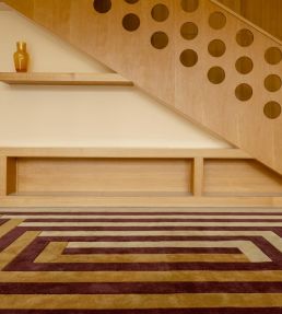 Layered Tekla Labyrinth rug Mulberry Sand TKLAMB180270 Mulberry Sand