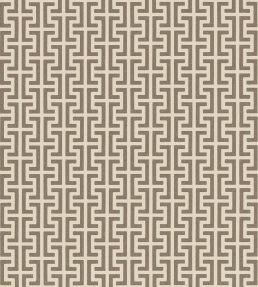 Temple Wallpaper by Schumacher Berber Brown
