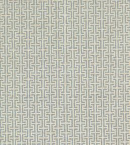 Temple Fabric by Schumacher Blue
