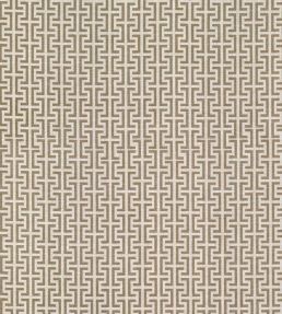 Temple Fabric by Schumacher Brown
