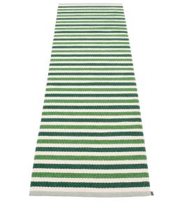 Pappelina Teo Runner rug Dark Green/Grass Green/Vanilla TE1H724 Dark Green/Grass Green/Vanilla
