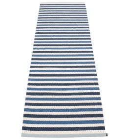 Pappelina Teo Runner rug Denim/Dark Blue/Vanilla TE3E724 Denim/Dark Blue/Vanilla
