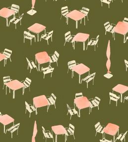 Terraceo Wallpaper by Tres Tintas Green