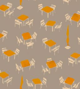 Terraceo Wallpaper by Tres Tintas Grey