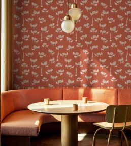 Terraceo Wallpaper by Tres Tintas Red