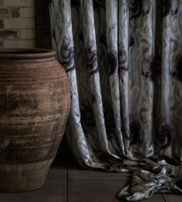 Tessuto Fabric by Clarke & Clarke Midnight/Silver
