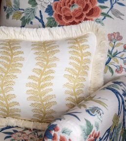 Tetbury Stripe Fabric by GP & J Baker Ochre
