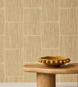 Textured Blocks Wallpaper by Eijffinger Yellow/Ocher