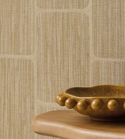 Textured Blocks Wallpaper by Eijffinger Yellow/Ocher