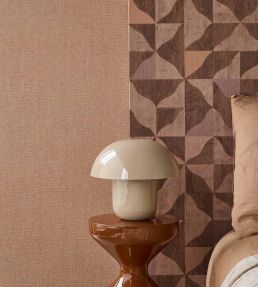 Textured Tiles Wallpaper by Eijffinger Pink/Orange/Terracotta