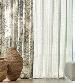 The Brook Wide Width Fabric by Morris & Co Sage/Linen