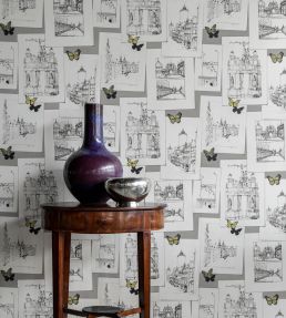 The Butterfly Effect Wallpaper by Langelid Von Bromssen Dusty Lemon