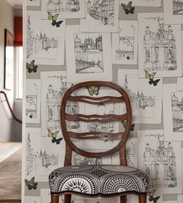 The Butterfly Effect Wallpaper by Langelid Von Bromssen Dusty Lemon
