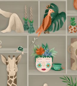 The Cabinet Wallpaper by Brand McKenzie Jade & Amber