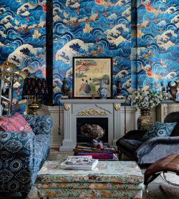 The Former Emperor Wallpaper by MINDTHEGAP Blue