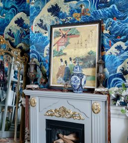 The Former Emperor Wallpaper by MINDTHEGAP Blue