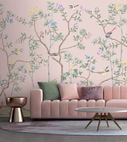 The Garden of Dreams Mural by Woodchip & Magnolia Magical Pink