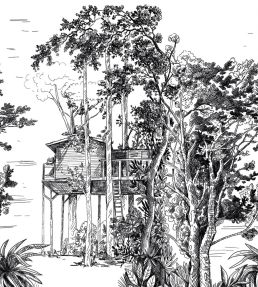 The Garden Shed Mural by Caselio Noir