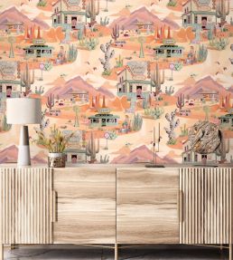 The Glitter Ranch Wallpaper by Brand McKenzie Desert Tan