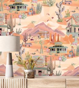 The Glitter Ranch Wallpaper by Brand McKenzie Desert Tan
