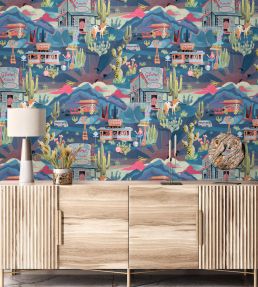 The Glitter Ranch Wallpaper by Brand McKenzie Dusk
