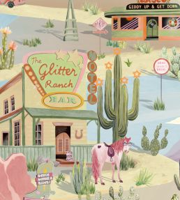 The Glitter Ranch Wallpaper by Brand McKenzie Summer