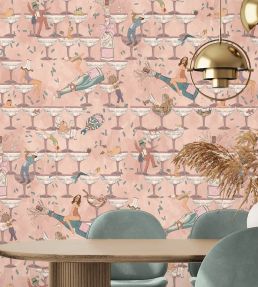 The Grand Pour Wallpaper by Brand McKenzie Vintage Petal