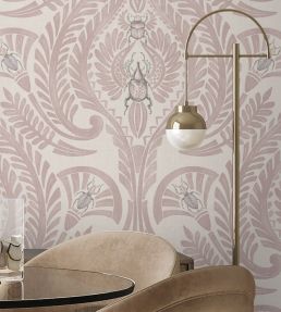 The Great Damask Wallpaper by Brand McKenzie Dusty Pink