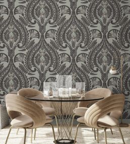 The Great Damask Wallpaper by Brand McKenzie Raisin