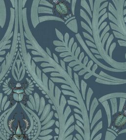 The Great Damask Wallpaper by Brand McKenzie Teal