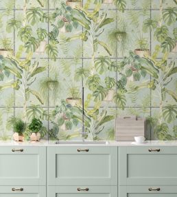 The Green House Wallpaper by Brand McKenzie House Green