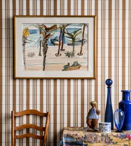 The Guards Tent Wallpaper by Langelid Von Bromssen Roasted Brown