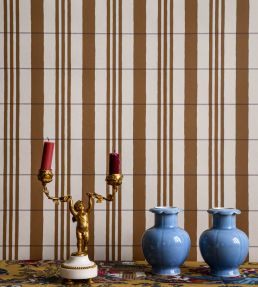 The Guards Tent Wallpaper by Langelid Von Bromssen Roasted Brown