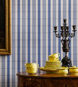 The Guards Tent Wallpaper by Langelid Von Bromssen Sky Blue