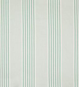 The Hudson Stripe Fabric by Christopher Farr Cloth Aqua