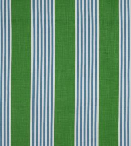 The Hudson Stripe Fabric by Christopher Farr Cloth Green