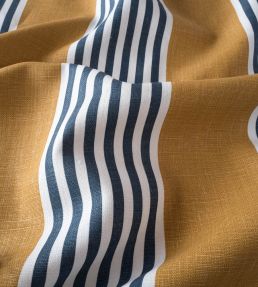 The Hudson Stripe Fabric by Christopher Farr Cloth Honey