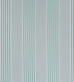 The Hudson Stripe Performance Fabric by Christopher Farr Cloth Turchese