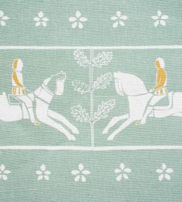 The Journeyman Fabric by Kate Medlicott Duck Egg