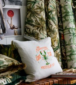 The Jungle Fabric by MINDTHEGAP Brown Green
