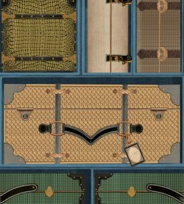 The Luggage Car Wallpaper by MINDTHEGAP Blue