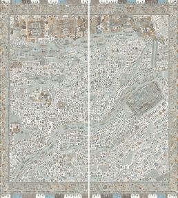 The Map Maxi Mural by Lewis & Wood Aqua Vita