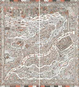 The Map Maxi Mural by Lewis & Wood Satsuma Soot