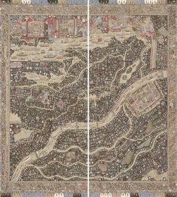 The Map Maxi Mural by Lewis & Wood Twilight