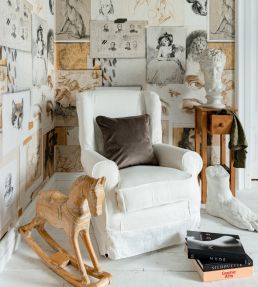 The Mood Board Wallpaper by MINDTHEGAP Taupe