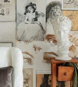 The Mood Board Wallpaper by MINDTHEGAP Taupe